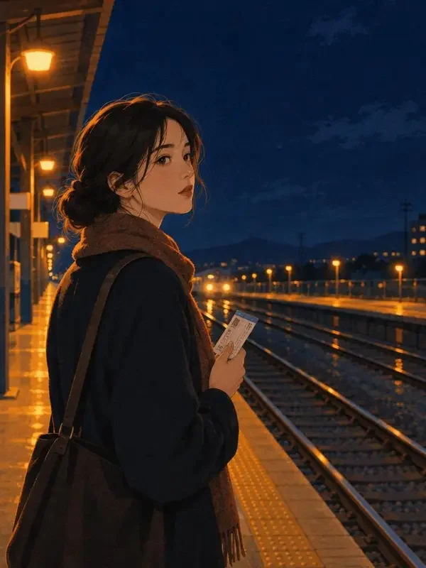 《夜神的火車在等你》竖屏短剧封面，甜宠题材，共62集